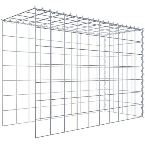 Gabiondeco - Gabion - Element de prolongation en hauteur et en longueur 100 cm x 70 cm x 40 cm (L x H x P). maille 10 x 10 cm. Spirale. Attention  il manque deux gri...
