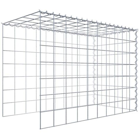 Gabiondeco - Gabion - Element de prolongation en hauteur et en longueur 100 cm x 70 cm x 50 cm (L x H x P). maille 10 x 10 cm. Spirale. Attention  il manque deux gri...