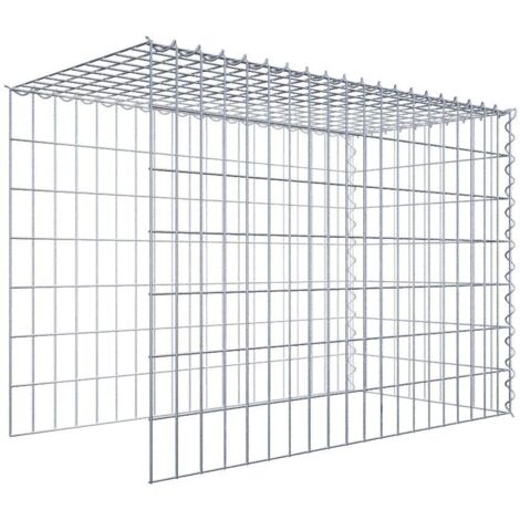 Gabiondeco - Gabion - Element de prolongation en hauteur et en longueur 100 cm x 70 cm x 50 cm (L x H x P). maille 5 x 10 cm. Spirale. Attention  il manque deux gril...