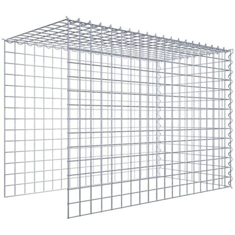 Gabiondeco - Gabion - Element de prolongation en hauteur et en longueur 100 cm x 70 cm x 50 cm (L x H x P). maille 5 x 5 cm. Spirale. Attention il manque deux grill...