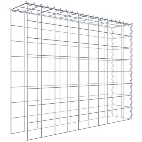 Gabiondeco - Gabion - Element de prolongation en hauteur et en longueur 100 cm x 80 cm x 20 cm (L x H x P). maille 10 x 10 cm. Spirale. Attention  il manque deux gri...