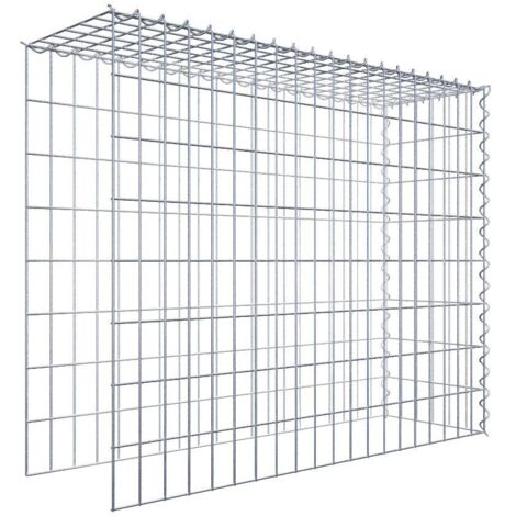 Gabiondeco - Gabion - Element de prolongation en hauteur et en longueur 100 cm x 80 cm x 30 cm (L x H x P). maille 5 x 10 cm. Spirale. Attention  il manque deux gril...