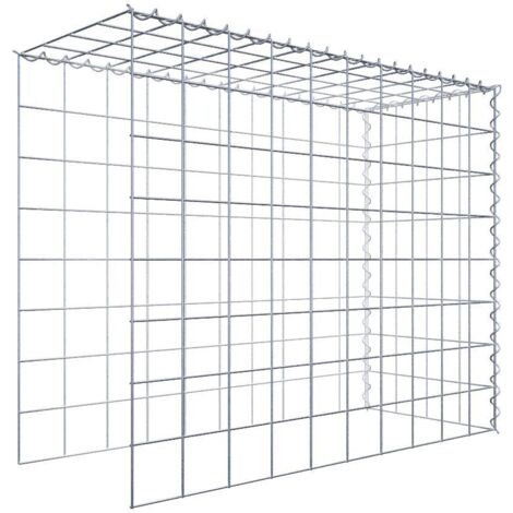 Gabiondeco - Gabion - Element de prolongation en hauteur et en longueur 100 cm x 80 cm x 40 cm (L x H x P). maille 10 x 10 cm. Spirale. Attention  il manque deux gri...