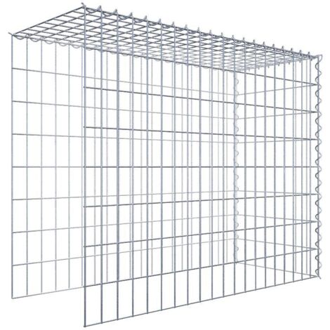 Gabiondeco - Gabion - Element de prolongation en hauteur et en longueur 100 cm x 80 cm x 40 cm (L x H x P). maille 5 x 10 cm. Spirale. Attention  il manque deux gril...