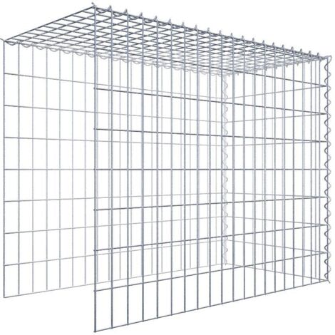Gabiondeco - Gabion - Element de prolongation en hauteur et en longueur 100 cm x 80 cm x 50 cm (L x H x P). maille 5 x 10 cm. Spirale. Attention  il manque deux gril...