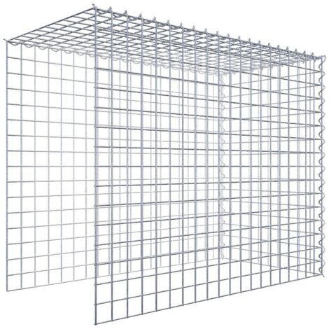 Gabiondeco - Gabion - Element de prolongation en hauteur et en longueur 100 cm x 80 cm x 50 cm (L x H x P). maille 5 x 5 cm. Spirale. Attention il manque deux grill...