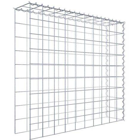 Gabiondeco - Gabion - Element de prolongation en hauteur et en longueur 100 cm x 90 cm x 20 cm (L x H x P). maille 10 x 10 cm. Spirale. Attention  il manque deux gri...