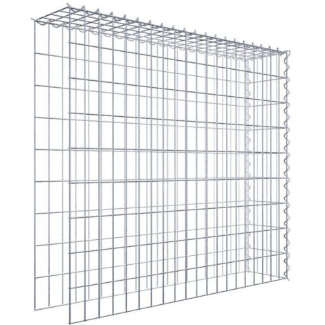 Gabiondeco - Gabion - Element de prolongation en hauteur et en longueur 100 cm x 90 cm x 20 cm (L x H x P). maille 5 x 10 cm. Spirale. Attention  il manque deux gril...