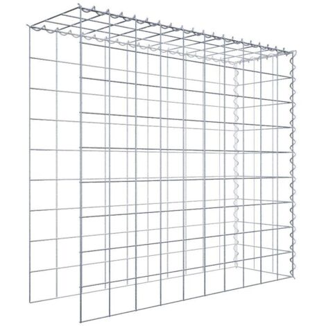 Gabiondeco - Gabion - Element de prolongation en hauteur et en longueur 100 cm x 90 cm x 30 cm (L x H x P). maille 10 x 10 cm. Spirale. Attention  il manque deux gri...