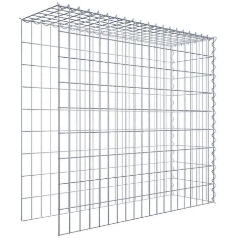 Gabiondeco - Gabion - Element de prolongation en hauteur et en longueur 100 cm x 90 cm x 30 cm (L x H x P). maille 5 x 10 cm. Spirale. Attention  il manque deux gril...