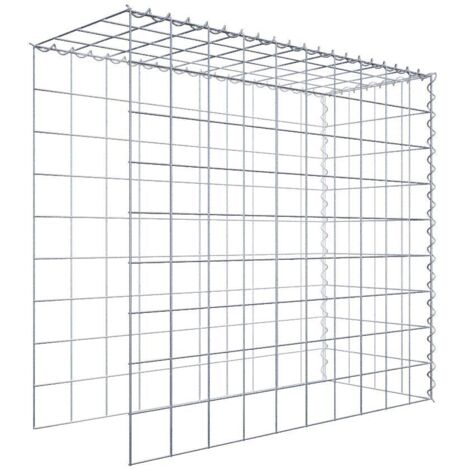 Gabiondeco - Gabion - Element de prolongation en hauteur et en longueur 100 cm x 90 cm x 40 cm (L x H x P). maille 10 x 10 cm. Spirale. Attention  il manque deux gri...
