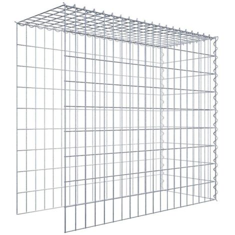 Gabiondeco - Gabion - Element de prolongation en hauteur et en longueur 100 cm x 90 cm x 40 cm (L x H x P). maille 5 x 10 cm. Spirale. Attention  il manque deux gril...