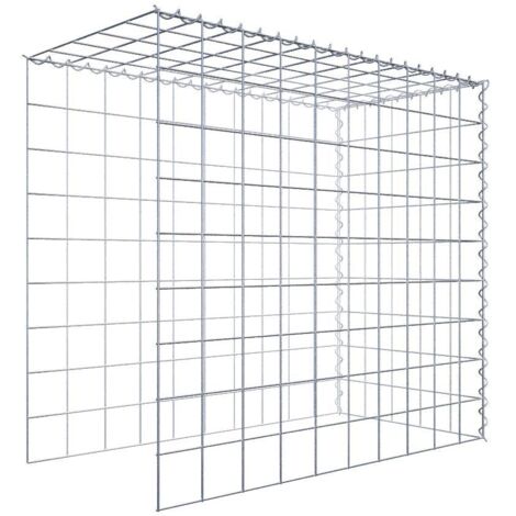 Gabiondeco - Gabion - Element de prolongation en hauteur et en longueur 100 cm x 90 cm x 50 cm (L x H x P). maille 10 x 10 cm. Spirale. Attention  il manque deux gri...