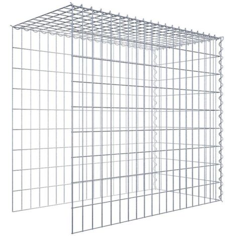 Gabiondeco - Gabion - Element de prolongation en hauteur et en longueur 100 cm x 90 cm x 50 cm (L x H x P). maille 5 x 10 cm. Spirale. Attention  il manque deux gril...