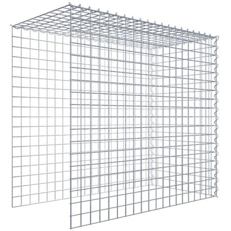 Gabiondeco - Gabion - Element de prolongation en hauteur et en longueur 100 cm x 90 cm x 50 cm (L x H x P). maille 5 x 5 cm. Spirale. Attention il manque deux grill...