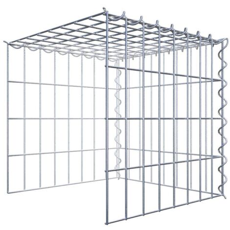 Gabiondeco - Gabion - Element de prolongation en hauteur et en longueur 40 cm x 40 cm x 40 cm (L x H x P). maille 5 x 10 cm. Spirale. Attention  il manque deux grill...