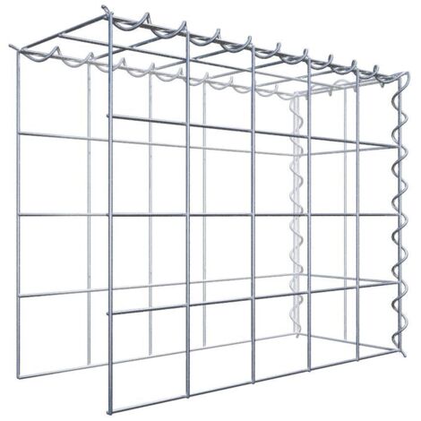 Gabiondeco - Gabion - Element de prolongation en hauteur et en longueur 50 cm x 40 cm x 20 cm (L x H x P). maille 10 x 10 cm. Spirale. Attention  il manque deux gril...