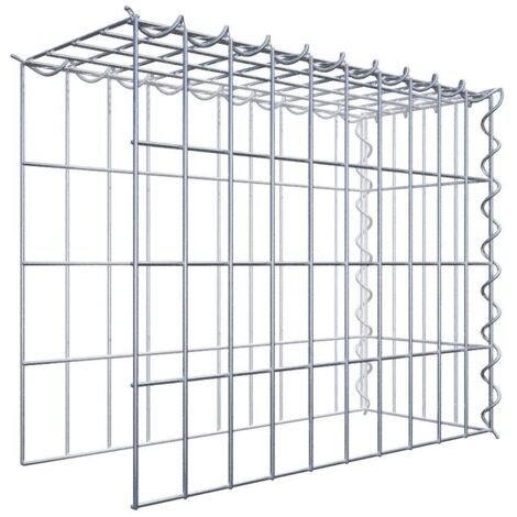 Gabiondeco - Gabion - Element de prolongation en hauteur et en longueur 50 cm x 40 cm x 20 cm (L x H x P). maille 5 x 10 cm. Spirale. Attention  il manque deux grill...