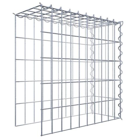 Gabiondeco - Gabion - Element de prolongation en hauteur et en longueur 50 cm x 50 cm x 20 cm (L x H x P). maille 5 x 10 cm. Spirale. Attention  il manque deux grill...