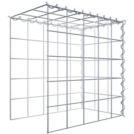 Gabiondeco - Gabion - Element de prolongation en hauteur et en longueur 50 cm x 50 cm x 30 cm (L x H x P). maille 10 x 10 cm. Spirale. Attention  il manque deux gril...