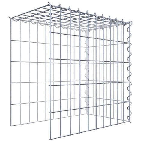 Gabiondeco - Gabion - Element de prolongation en hauteur et en longueur 50 cm x 50 cm x 30 cm (L x H x P). maille 5 x 10 cm. Spirale. Attention  il manque deux grill...