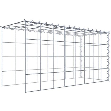 Gabiondeco - Gabion - Element de prolongation en hauteur et en longueur 80 cm x 40 cm x 30 cm (L x H x P). maille 10 x 10 cm. Spirale. Attention  il manque deux gril...