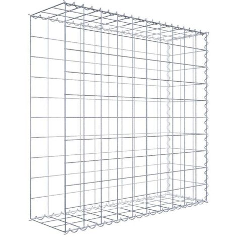 Gabiondeco - Gabion - Element de prolongation en longueur 100 cm x 100 cm x 30 cm (L x H x P). maille 10 x 10 cm. Spirale. Avert.: il manque une grille - Made in Germany