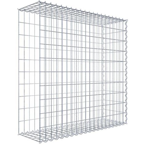 Gabiondeco - Gabion - Element de prolongation en longueur 100 cm x 100 cm x 30 cm (L x H x P). maille 5 x 10 cm. Spirale. Avert.: il manque une grille - Made in Germany