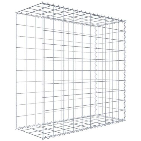 Gabiondeco - Gabion - Element de prolongation en longueur 100 cm x 100 cm x 40 cm (L x H x P). maille 10 x 10 cm. Spirale. Avert.: il manque une grille - Made in Germany