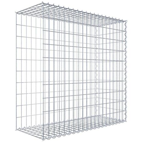 Gabiondeco - Gabion - Element de prolongation en longueur 100 cm x 100 cm x 40 cm (L x H x P). maille 5 x 10 cm. Spirale. Avert.: il manque une grille - Made in Germany