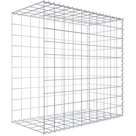 Gabiondeco - Gabion - Element de prolongation en longueur 100 cm x 100 cm x 50 cm (L x H x P). maille 10 x 10 cm. Spirale. Avert.: il manque une grille - Made in Germany