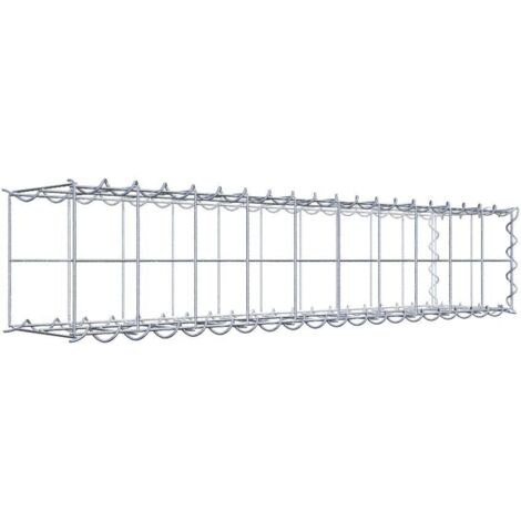 Gabiondeco - Gabion - Element de prolongation en longueur 100 cm x 20 cm x 20 cm (L x H x P). maille 10 x 10 cm. Spirale. Avert.: il manque une grille - Made in Germany