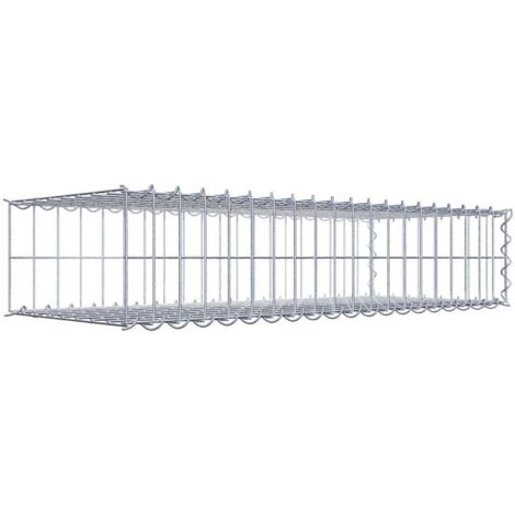 Gabiondeco - Gabion - Element de prolongation en longueur 100 cm x 20 cm x 40 cm (L x H x P). maille 5 x 10 cm. Spirale. Avert.: il manque une grille - Made in Germany