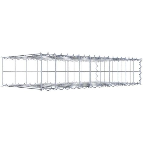 Gabiondeco - Gabion - Element de prolongation en longueur 100 cm x 20 cm x 50 cm (L x H x P). maille 10 x 10 cm. Spirale. Avert.: il manque une grille - Made in Germany