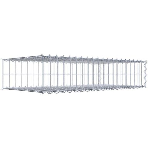Gabiondeco - Gabion - Element de prolongation en longueur 100 cm x 20 cm x 50 cm (L x H x P). maille 5 x 10 cm. Spirale. Avert.: il manque une grille - Made in Germany