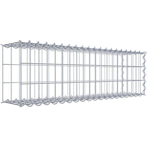 Gabiondeco - Gabion - Element de prolongation en longueur 100 cm x 30 cm x 20 cm (L x H x P). maille 5 x 10 cm. Spirale. Avert.: il manque une grille - Made in Germany