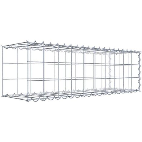 Gabiondeco - Gabion - Element de prolongation en longueur 100 cm x 30 cm x 30 cm (L x H x P). maille 10 x 10 cm. Spirale. Avert.: il manque une grille - Made in Germany