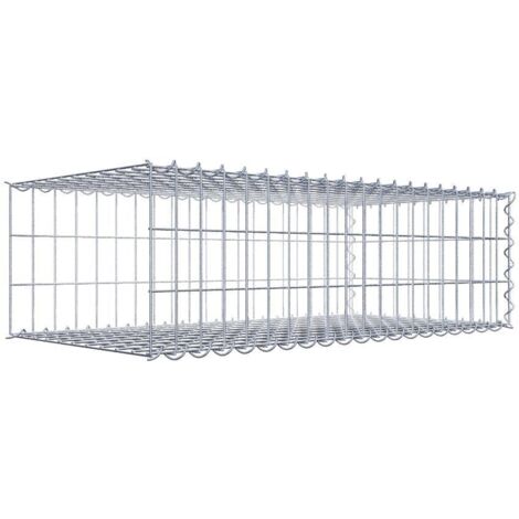 Gabiondeco - Gabion - Element de prolongation en longueur 100 cm x 30 cm x 50 cm (L x H x P). maille 5 x 10 cm. Spirale. Avert.: il manque une grille - Made in Germany