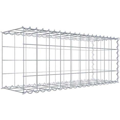 Gabiondeco - Gabion - Element de prolongation en longueur 100 cm x 40 cm x 30 cm (L x H x P). maille 10 x 10 cm. Spirale. Avert.: il manque une grille - Made in Germany