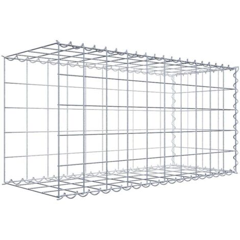 Gabiondeco - Gabion - Element de prolongation en longueur 100 cm x 50 cm x 40 cm (L x H x P). maille 10 x 10 cm. Spirale. Avert.: il manque une grille - Made in Germany