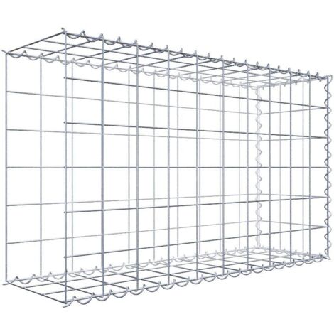 Gabiondeco - Gabion - Element de prolongation en longueur 100 cm x 60 cm x 30 cm (L x H x P). maille 10 x 10 cm. Spirale. Avert.: il manque une grille - Made in Germany