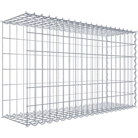 Gabiondeco - Gabion - Element de prolongation en longueur 100 cm x 60 cm x 30 cm (L x H x P). maille 5 x 10 cm. Spirale. Avert.: il manque une grille - Made in Germany