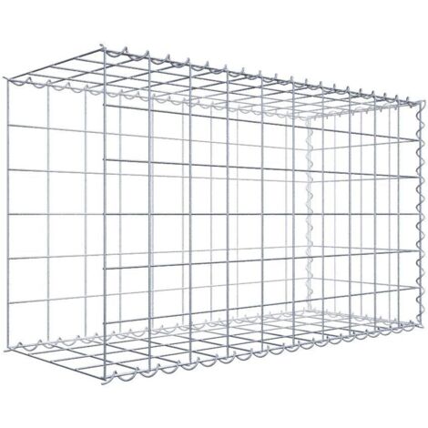 Gabiondeco - Gabion - Element de prolongation en longueur 100 cm x 60 cm x 40 cm (L x H x P). maille 10 x 10 cm. Spirale. Avert.: il manque une grille - Made in Germany