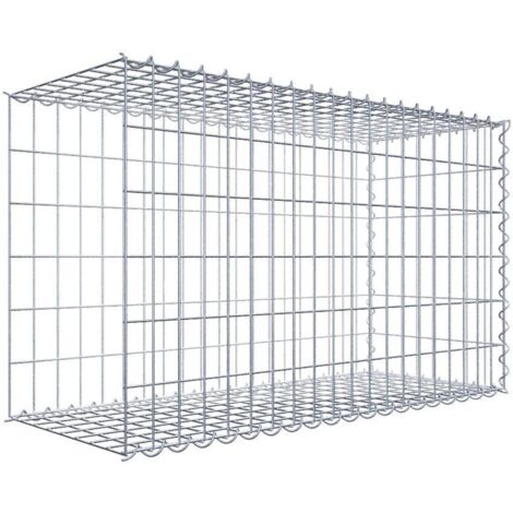Gabiondeco - Gabion - Element de prolongation en longueur 100 cm x 60 cm x 40 cm (L x H x P). maille 5 x 10 cm. Spirale. Avert.: il manque une grille - Made in Germany