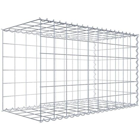 Gabiondeco - Gabion - Element de prolongation en longueur 100 cm x 60 cm x 50 cm (L x H x P). maille 10 x 10 cm. Spirale. Avert.: il manque une grille - Made in Germany