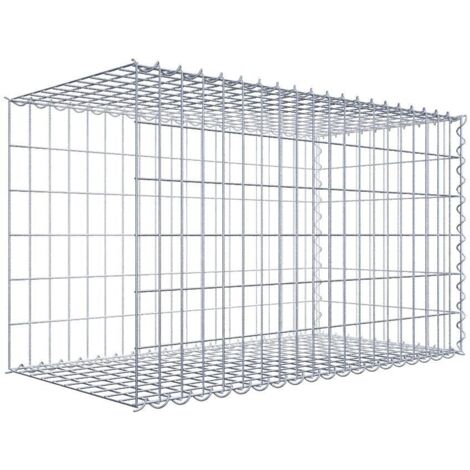 Gabiondeco - Gabion - Element de prolongation en longueur 100 cm x 60 cm x 50 cm (L x H x P). maille 5 x 10 cm. Spirale. Avert.: il manque une grille - Made in Germany