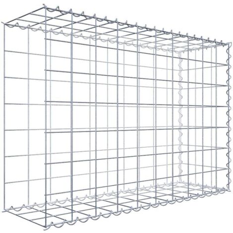 Gabiondeco - Gabion - Element de prolongation en longueur 100 cm x 70 cm x 30 cm (L x H x P). maille 10 x 10 cm. Spirale. Avert.: il manque une grille - Made in Germany