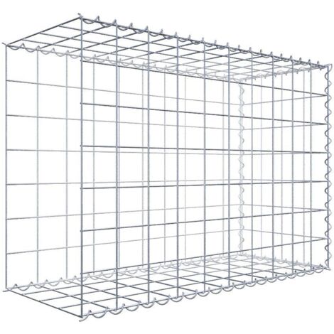 Gabiondeco - Gabion - Element de prolongation en longueur 100 cm x 70 cm x 40 cm (L x H x P). maille 10 x 10 cm. Spirale. Avert.: il manque une grille - Made in Germany