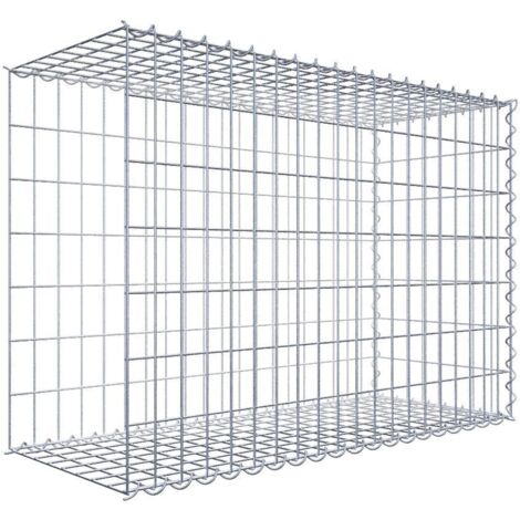 Gabiondeco - Gabion - Element de prolongation en longueur 100 cm x 70 cm x 40 cm (L x H x P). maille 5 x 10 cm. Spirale. Avert.: il manque une grille - Made in Germany