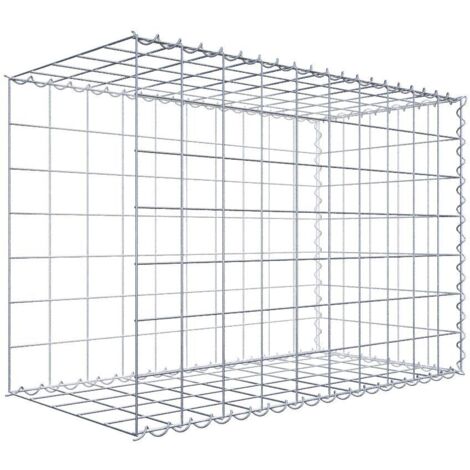 Gabiondeco - Gabion - Element de prolongation en longueur 100 cm x 70 cm x 50 cm (L x H x P). maille 10 x 10 cm. Spirale. Avert.: il manque une grille - Made in Germany